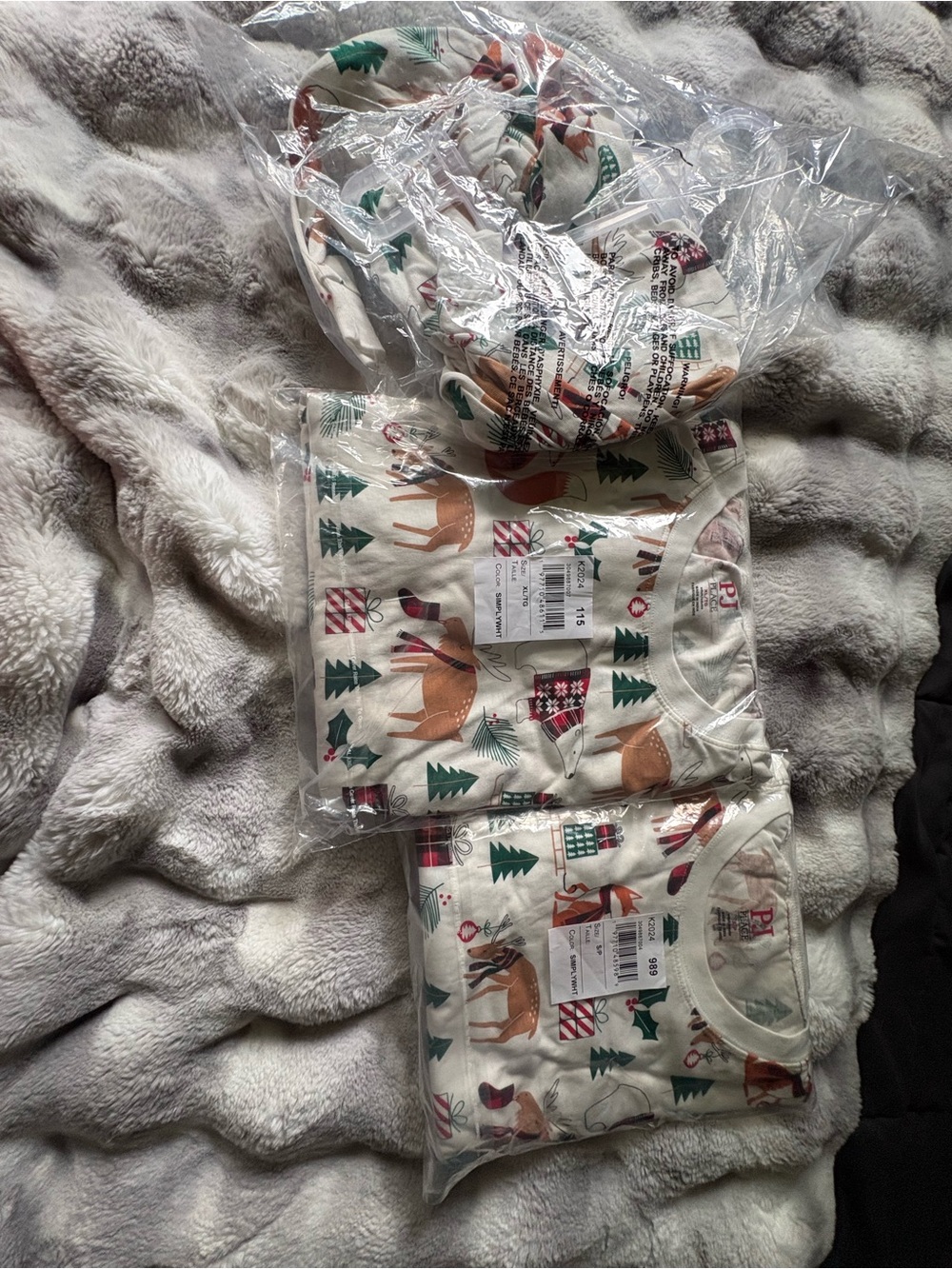 Family Holiday Deer Print Pajama Set